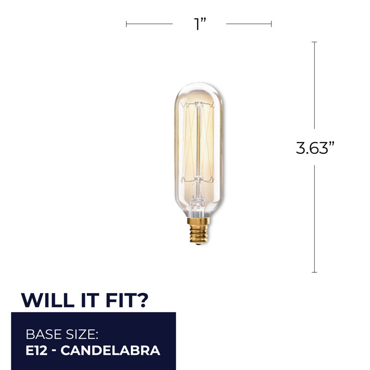 T8 store candelabra bulb